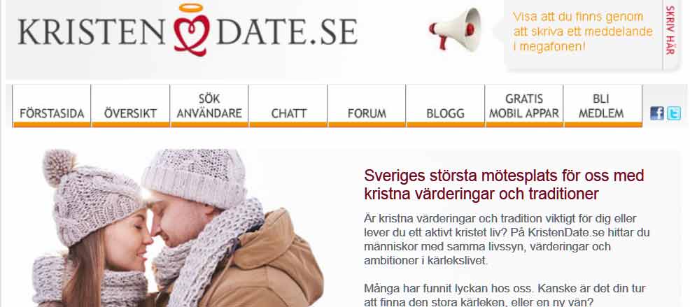 KristenDate är enbart inriktad på kristen dating.